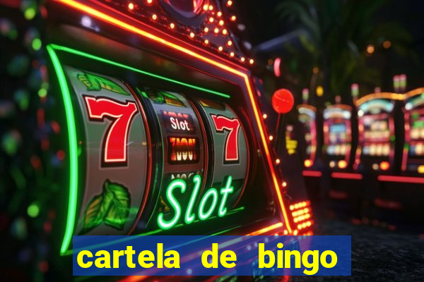 cartela de bingo pra imprimir